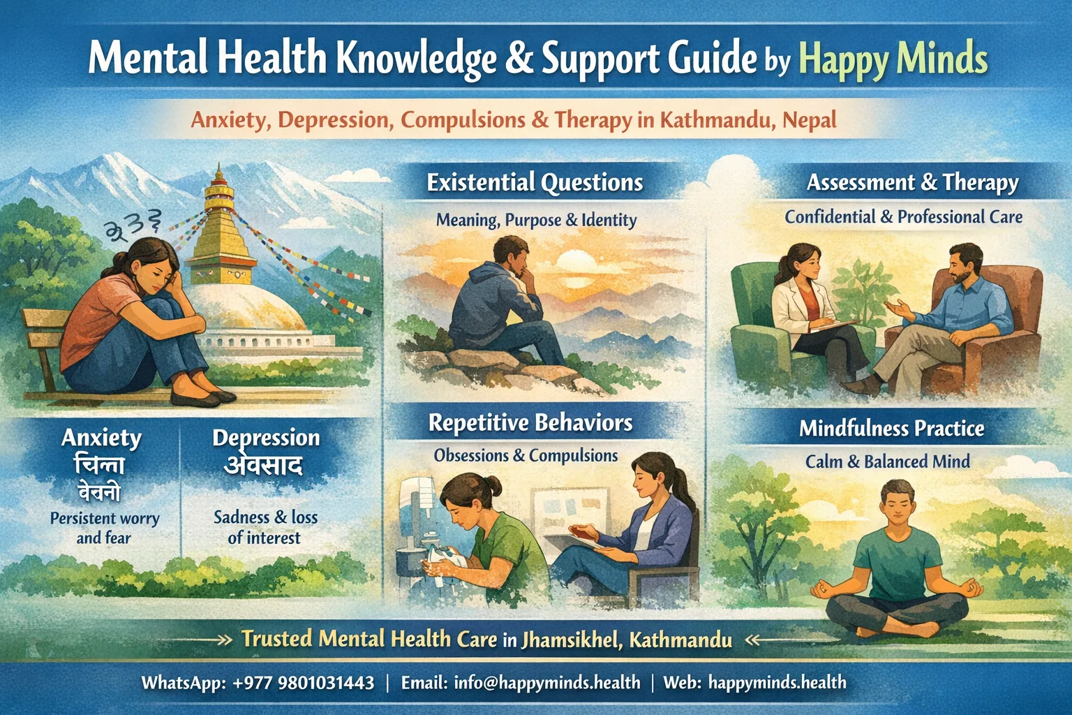 Mental Health Knowledge & Support Guide By Happy Minds - Banner Image